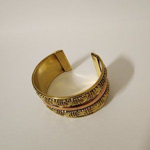 32 MM Metal Brass and Copper Cuff Bracelet from India